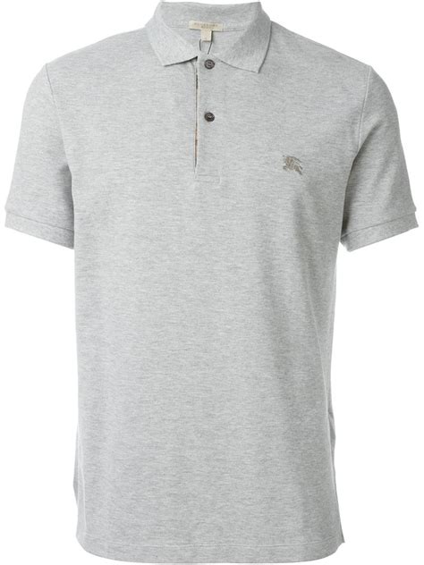 grey stripe burberry polo|Burberry polo shirt sale uk.